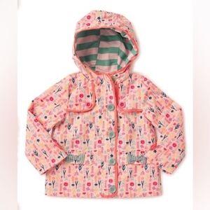 Matilda Jane Clothing | Pink Floral Care Package Hooded Coat Raincoat